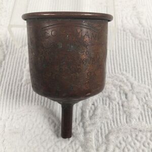 True Vintage Coleman Copper Filtering Funnel No 0 Toronto Canada